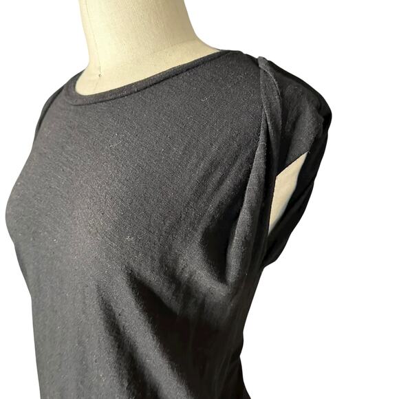 ISABEL MARANT ETOILE Black Bodycon Jersey Knit Midi Dress Women's Size 40 US 8 - Picture 4 of 10